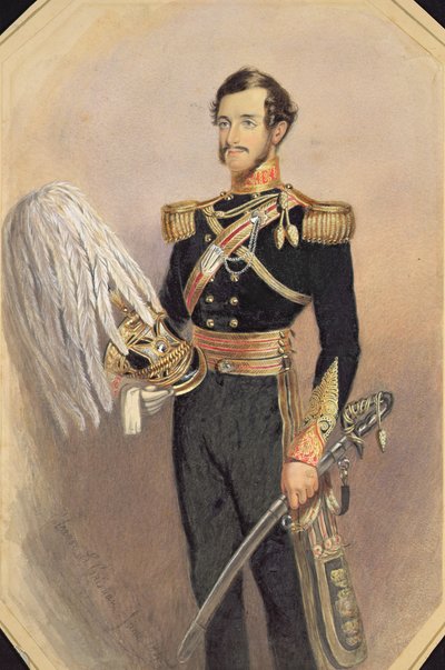 Porträt eines Offiziers in voller Militäruniform, 1840 von Eleanor Cristian